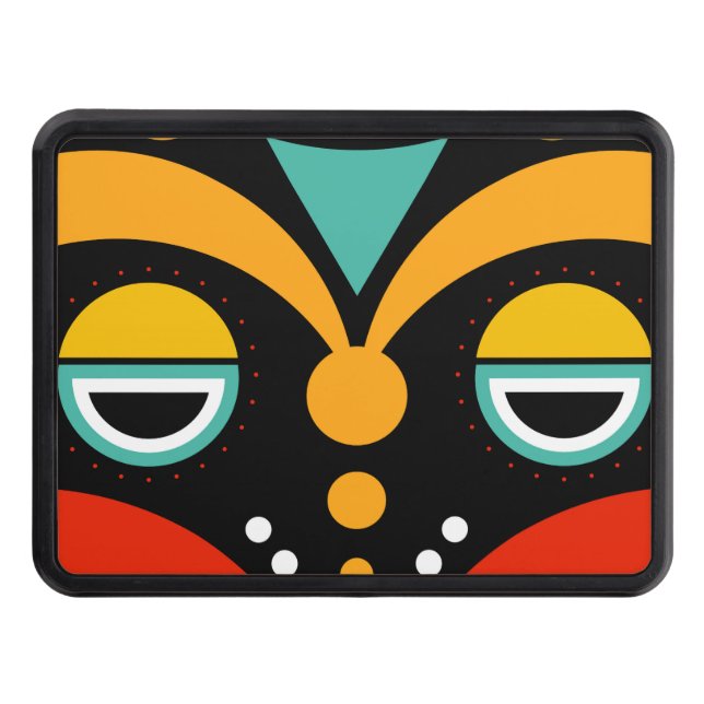 rasta tribal trailer hitch cover (Front)