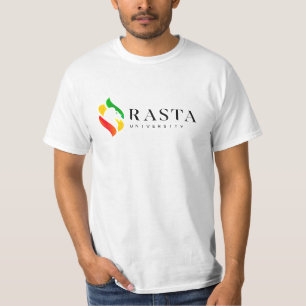 Rasta University Logo Rasta Colours Reggae T-Shirt