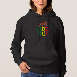Rasta Usa Reggae Music Zion Lion Jamaica Rastafari Hoodie