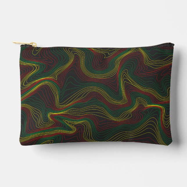 Rasta Waves  Accessory Pouch (Front)