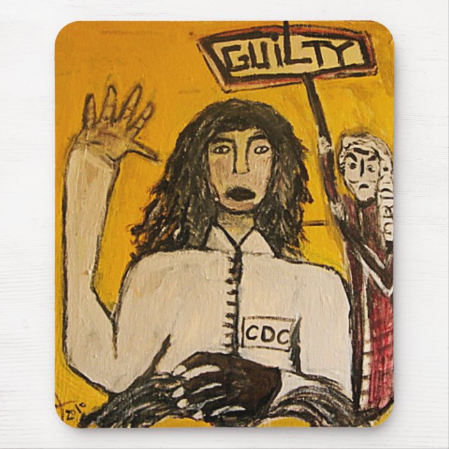 RASTA WITCH TRIALS GUILTY MOUSE PAD (Front)