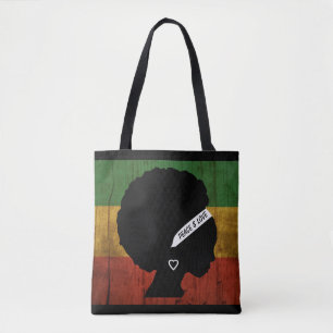 Rasta Woman Peace & Love  Tote Bag