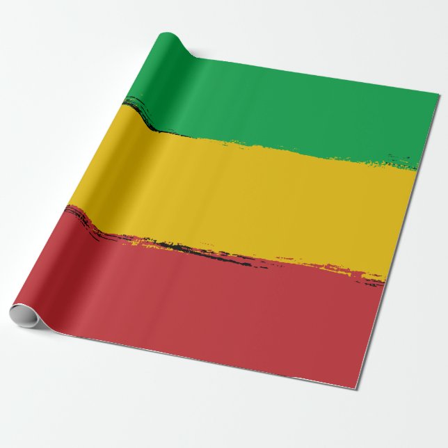 Rasta Wrapping Paper (Unrolled)