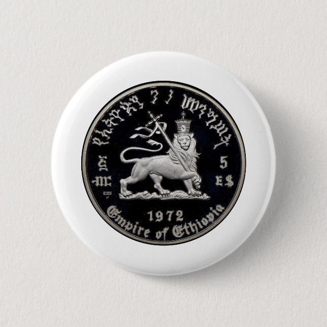 RASTAFARI 2 INCH ROUND BUTTON (Front)
