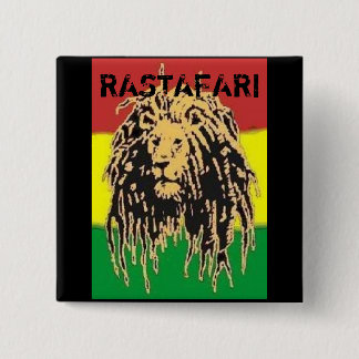 Rastafari Badge 2 Inch Square Button