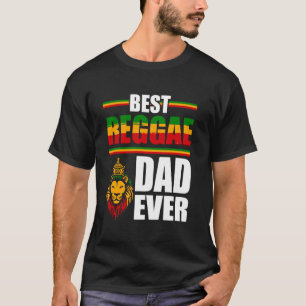 Rastafari Dad Musik father's day Rasta Jamaika Reg T-Shirt