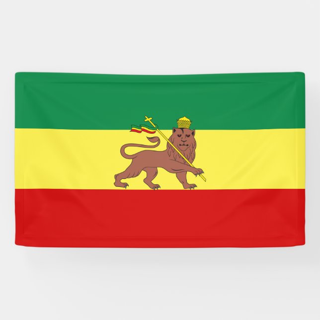Rastafari Flag Banner (Horizontal)