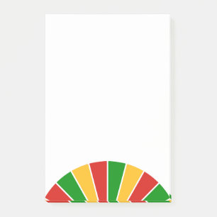 RASTAFARI FLAG BUTTON RAYS + your ideas Post-it Notes