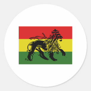 Rastafari Flag Classic Round Sticker