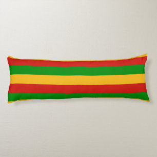 RASTAFARI FLAG COLORS + your ideas Body Pillow