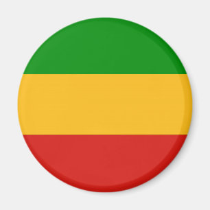 RASTAFARI FLAG COLORS + your ideas Magnet