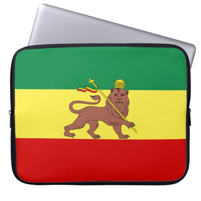 Rastafari Flag Laptop Sleeve (Front)