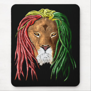 Rastafari Lion Mouse Pad