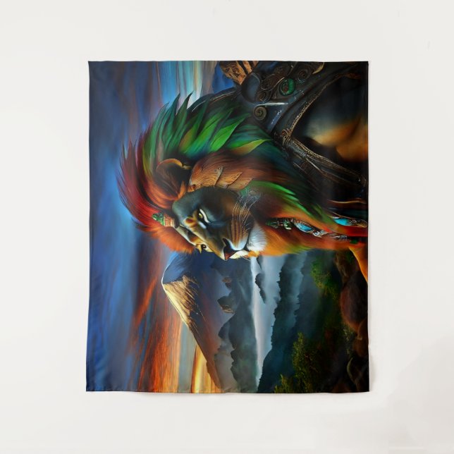 Rastafari Lion Prince Tapestry (Front)