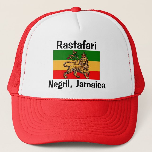 Rastafari Negril, Jamaica Trucker Hat (Front)