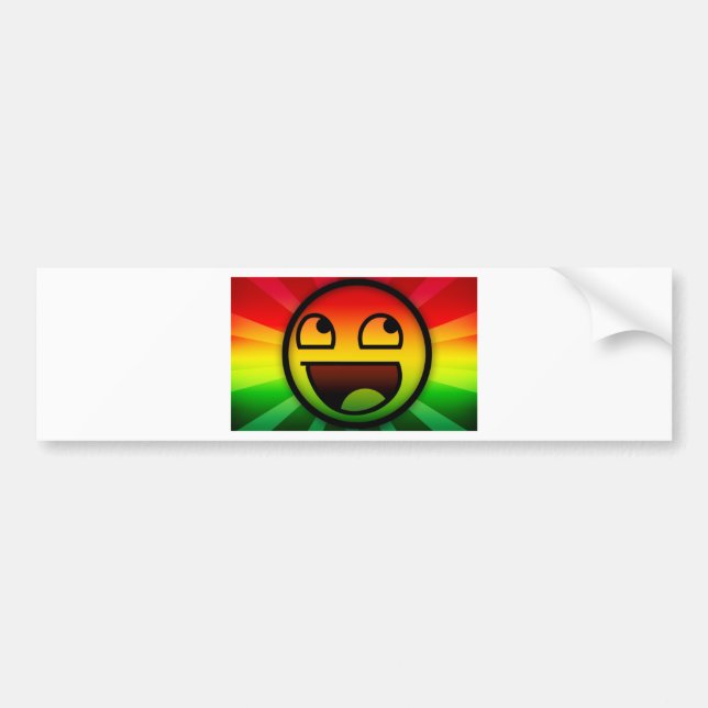RASTAFARI REGGAE RAP BUMPER STICKER (Front)