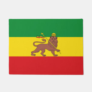 Rastafarian Ethiopia Flag Doormat