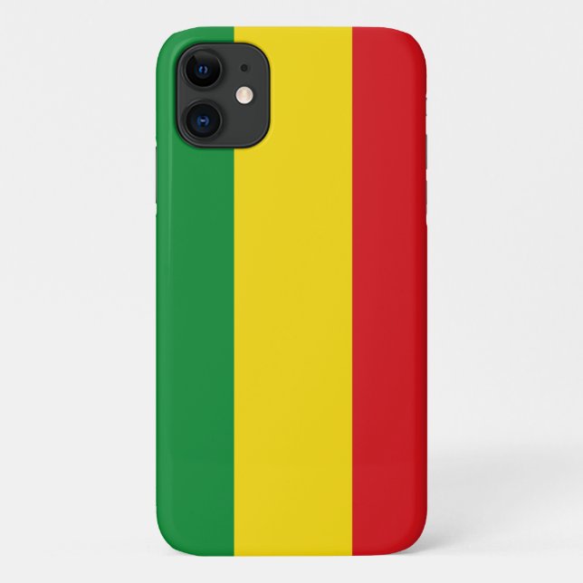 Rastafarian Flag Rasta Ethiopian Case-Mate iPhone Case (Back)