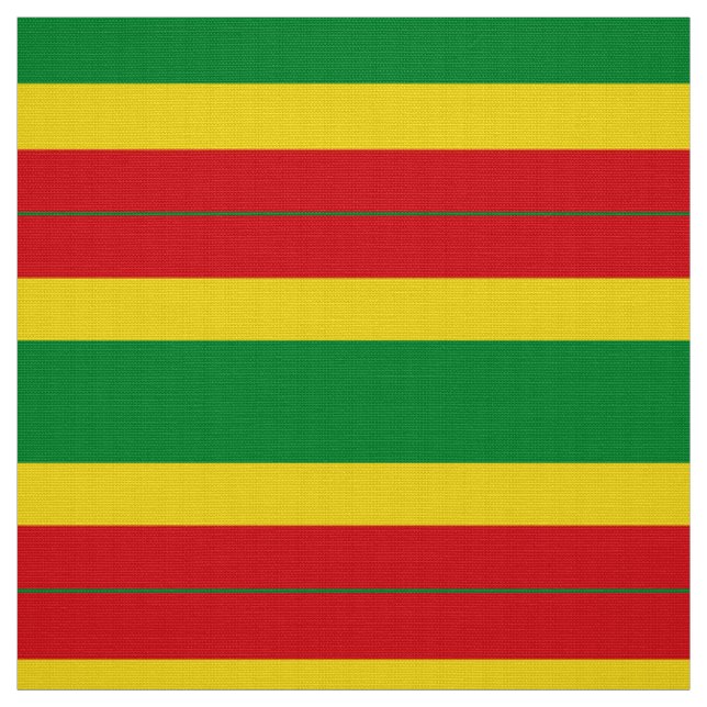 Rastafarian Flag Rasta Ethiopian Fabric (Swatch)