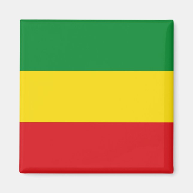 Rastafarian Flag Rasta Ethiopian Magnet (Front)