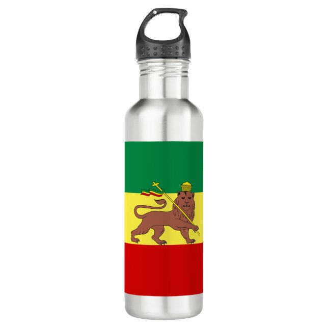 Rastafarian Flag (Rastafarianism) (Rasta) 710 Ml Water Bottle (Front)