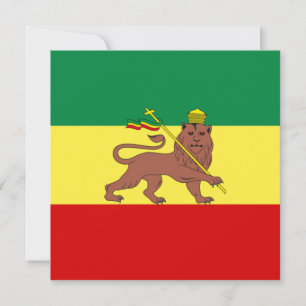 Rastafarian Flag (Rastafarianism) (Rasta) Card