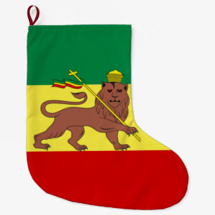 Rastafarian Flag (Rastafarianism) (Rasta) Large Christmas Stocking