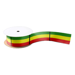 Rastafarian Flag Satin Ribbon