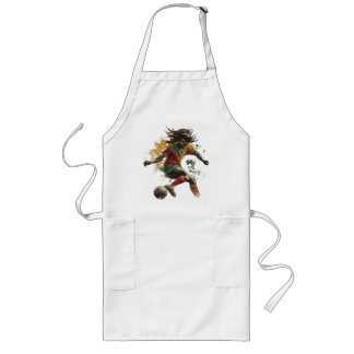 Rastafarian football player long apron