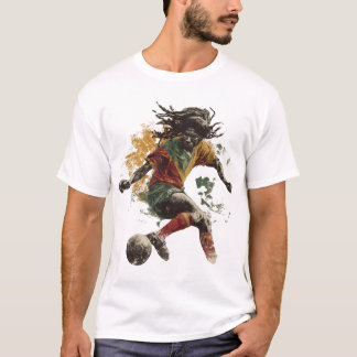 Rastafarian football player T-Shirt