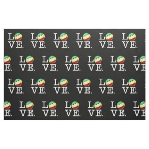 Rastafarian Love Happy Rasta Flag Fabric