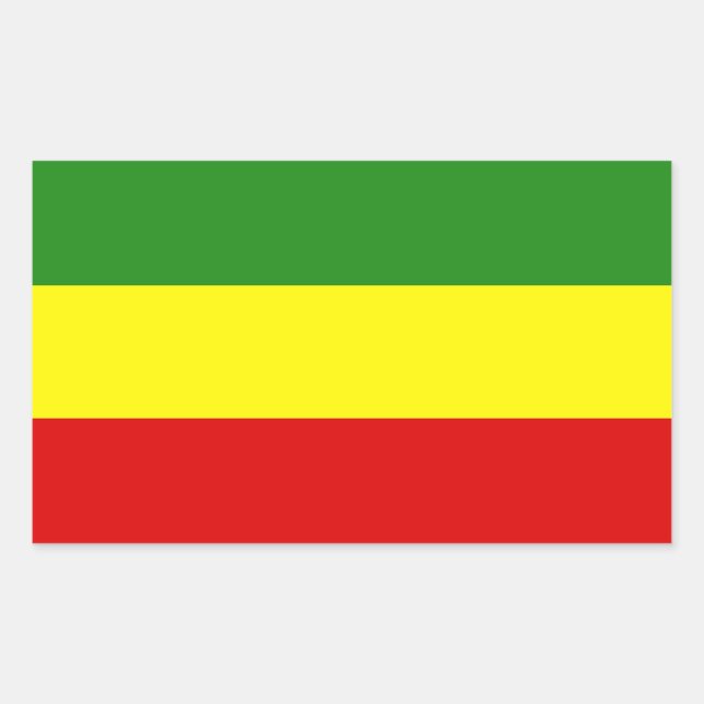 Rastafarian Pride Flag Sticker (Front)