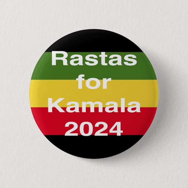 Rastas for Kamala 2024 2 Inch Round Button (Front)