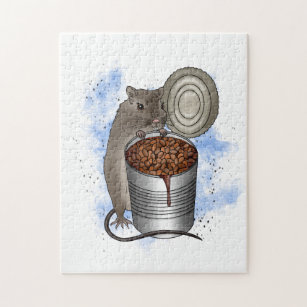 Rat and Bake Beans Jigsaw Puzzle