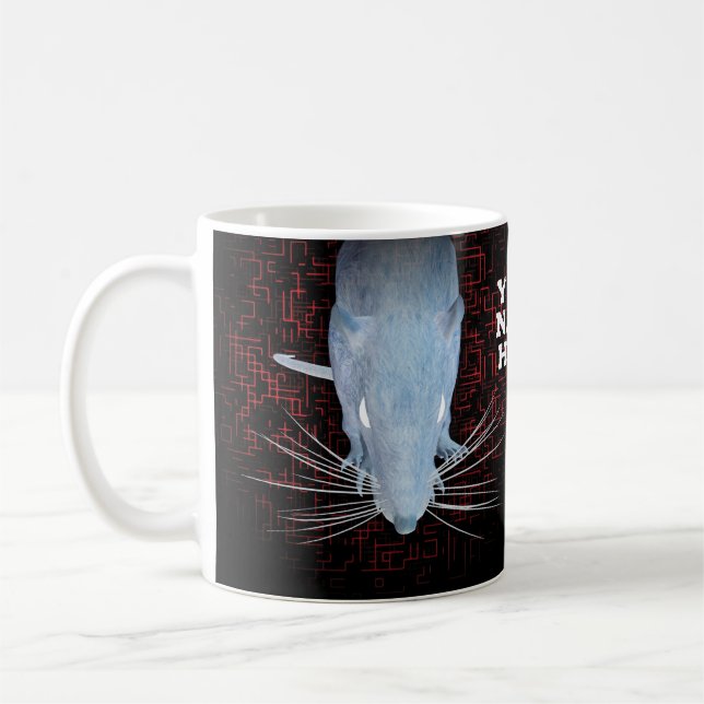 Rat and maze. Customized Coffee Mug (Left)