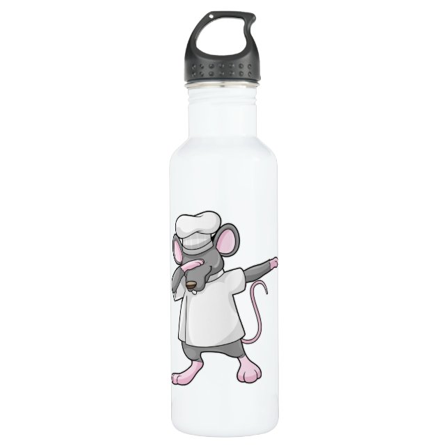 Rat as Cook at Hip Hop Dance Dab 710 Ml Water Bottle (Front)