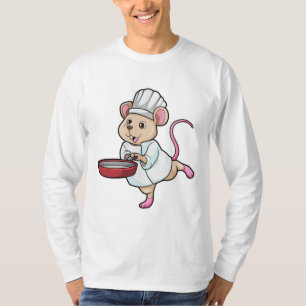 Rat as Cook with Pan & Cooking hat T-Shirt