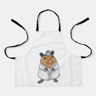 Rat as Doctor with Doctor's coat Apron