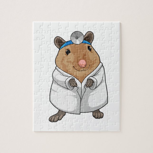 Rat as Doctor with Doctor's coat Jigsaw Puzzle (Vertical)