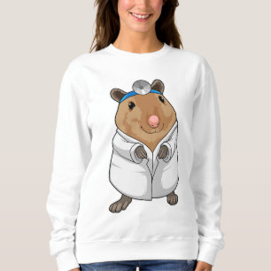 Rat as Doctor with Doctor's coat Sweatshirt