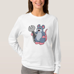 Rat as Mechanic with Wrench T-Shirt