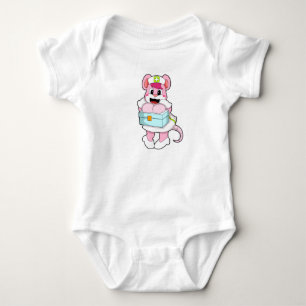Rat as Nurse with Box Baby Bodysuit