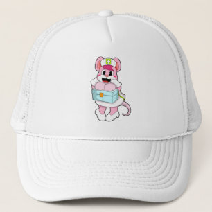 Rat as Nurse with Box Trucker Hat
