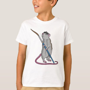 Rat as Painter with Paint brush T-Shirt