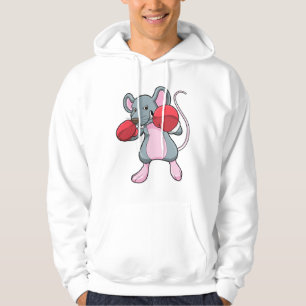 Rat at Boxing with Boxing gloves Hoodie