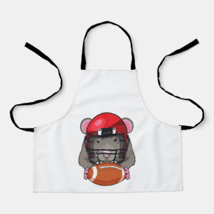 Rat at Football Sports Apron