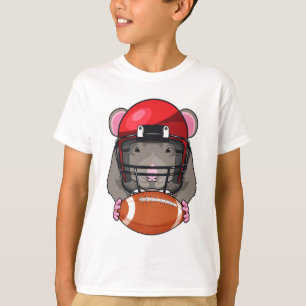 Rat at Football Sports T-Shirt