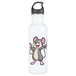 Rat at Music with Triangel 710 Ml Water Bottle