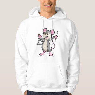 Rat at Music with Triangel Hoodie