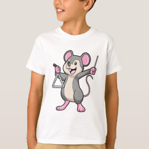 Rat at Music with Triangel T-Shirt